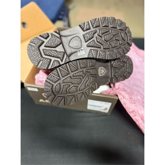 New Ariat Gembaby Distressed Brown Copper Metallic Western Boots 7.5 - Picture 6 of 7